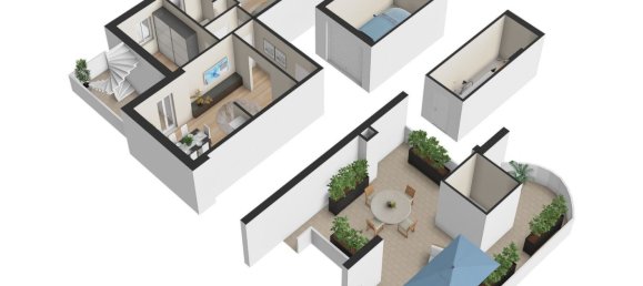 3 غرف نوم بانتهاوس في Rimini, Italy رقم 365057 33