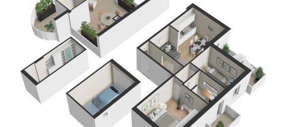 3 غرف نوم بانتهاوس في Rimini, Italy رقم 365057 32