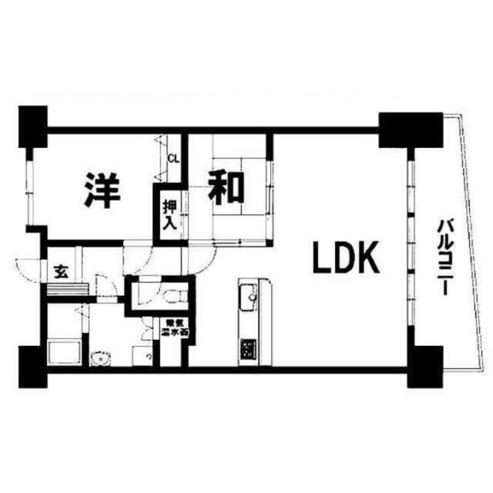 2 Schlafzimmer Wohnung in Kagoshima, Japan, Nr. 5578