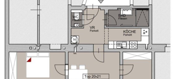 3-salle Appartement à Leopoldstadt, Austria No. 22502 25