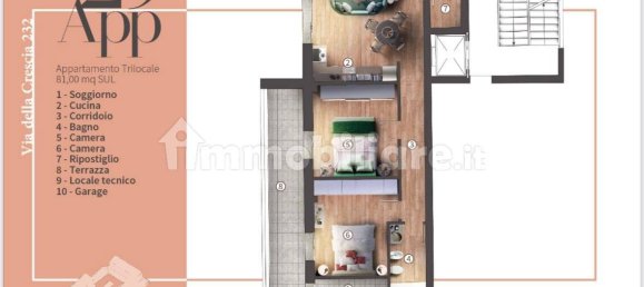 2 chambres Appartement à Campi Bisenzio, Italy No. 9901 18