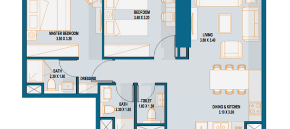 Apartamento de 2 dormitorios en Al Maryah Island, UAE No. 121636 5