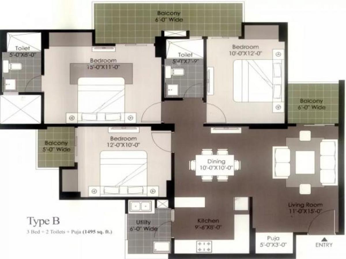 3 chambres Maison à Noida, India No. 48126