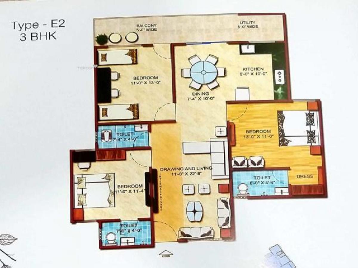 Casa de 3 dormitorios en Bhopal, India No. 52994