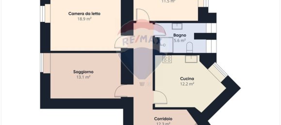 3 rooms Apartment in Rome, Italy No. 284401 26