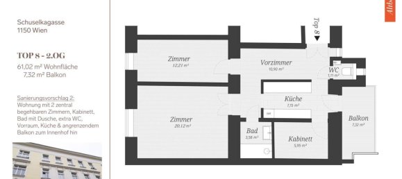 Apartamento de 3 habitaciónes en Rudolfsheim-Funfhaus, Austria No. 169560 13