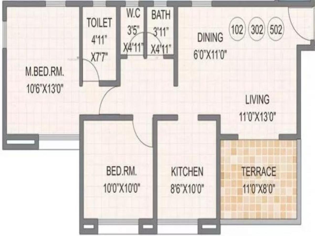 Дом с 2 спальнями в Пуна, Индия № 47348