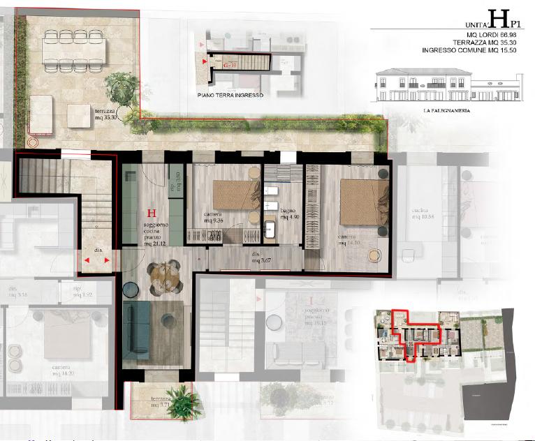 Apartamento de 4 divisões em Cascina, Italy N.º 117436