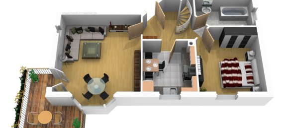 3 chambres Duplex à Darmstadt-Dieburg, Germany No. 315406 10