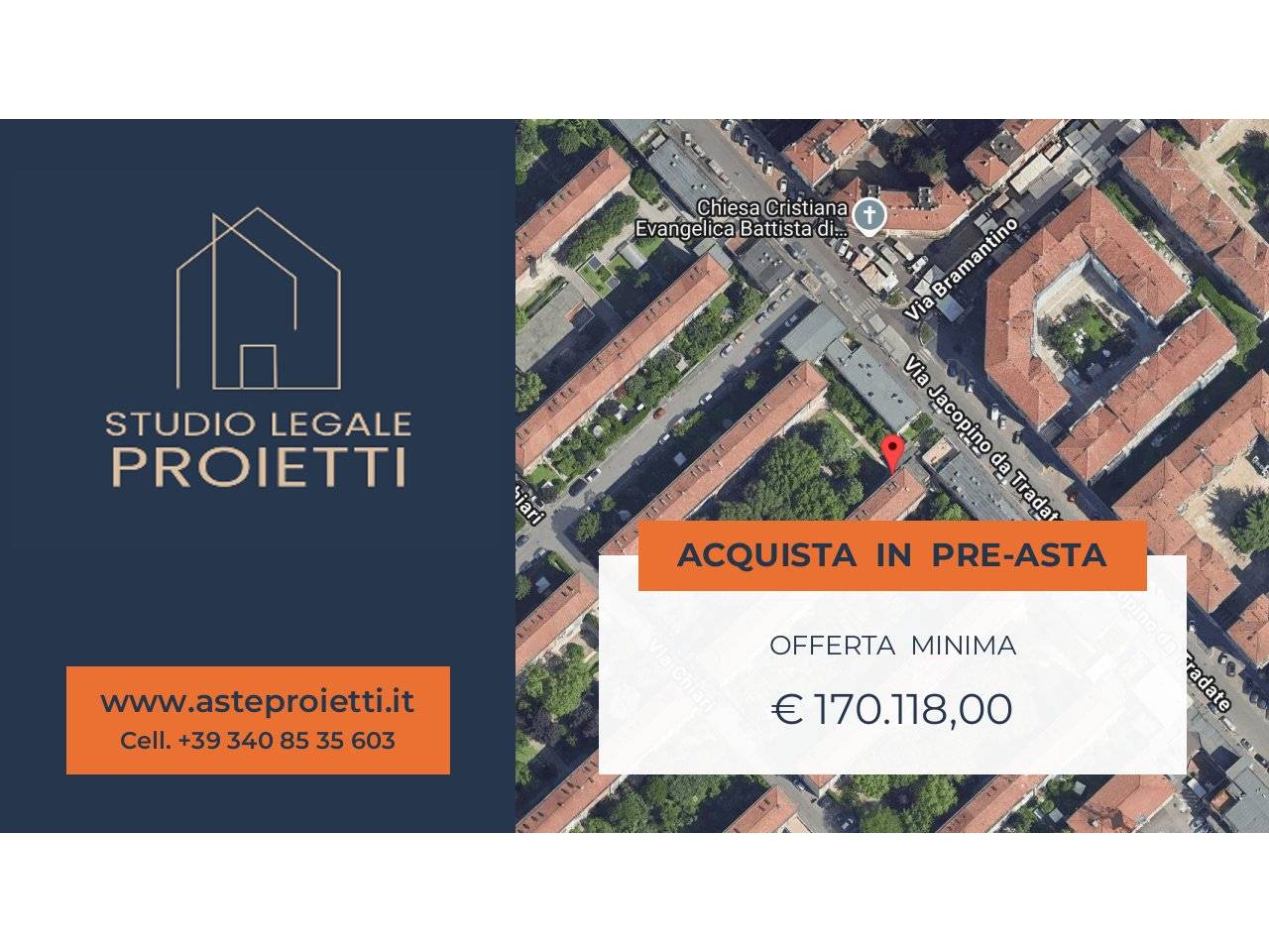 1 bedroom Apartment in Milan, Italy No. 303114