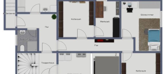 3 غرف نوم منزل في Wurzburg, Germany رقم 291516 31