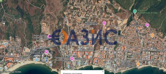 Земельный участок 380м² в Свети-Влас, Болгария № 44 3