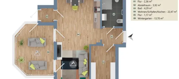 Apartamento de 1 dormitorio en Bergedorf, Germany No. 87287 9