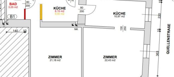 2 rooms Apartment in Favoriten, Austria No. 148980 19