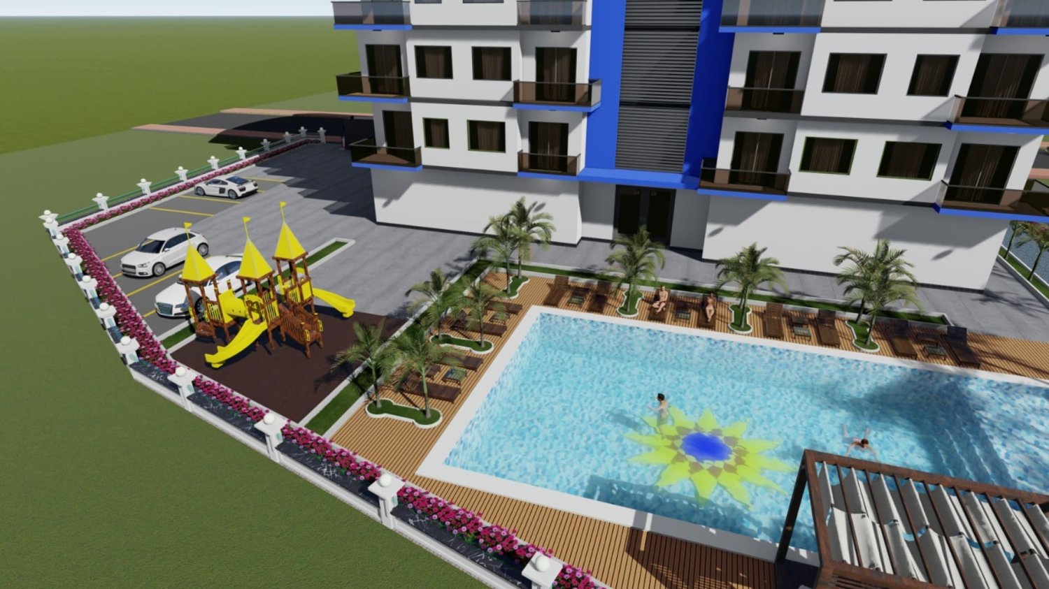 Apartamento 2+1 em Lotus Panorama, Avsallar, Turkey N.º 35228