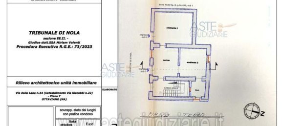 Квартира с 3 комнатами в Оттавьяно, Италия № 33990 13