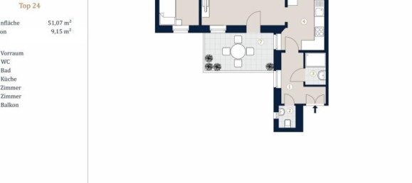 2غرفة شقة في Leopoldstadt, Austria رقم 144192 10