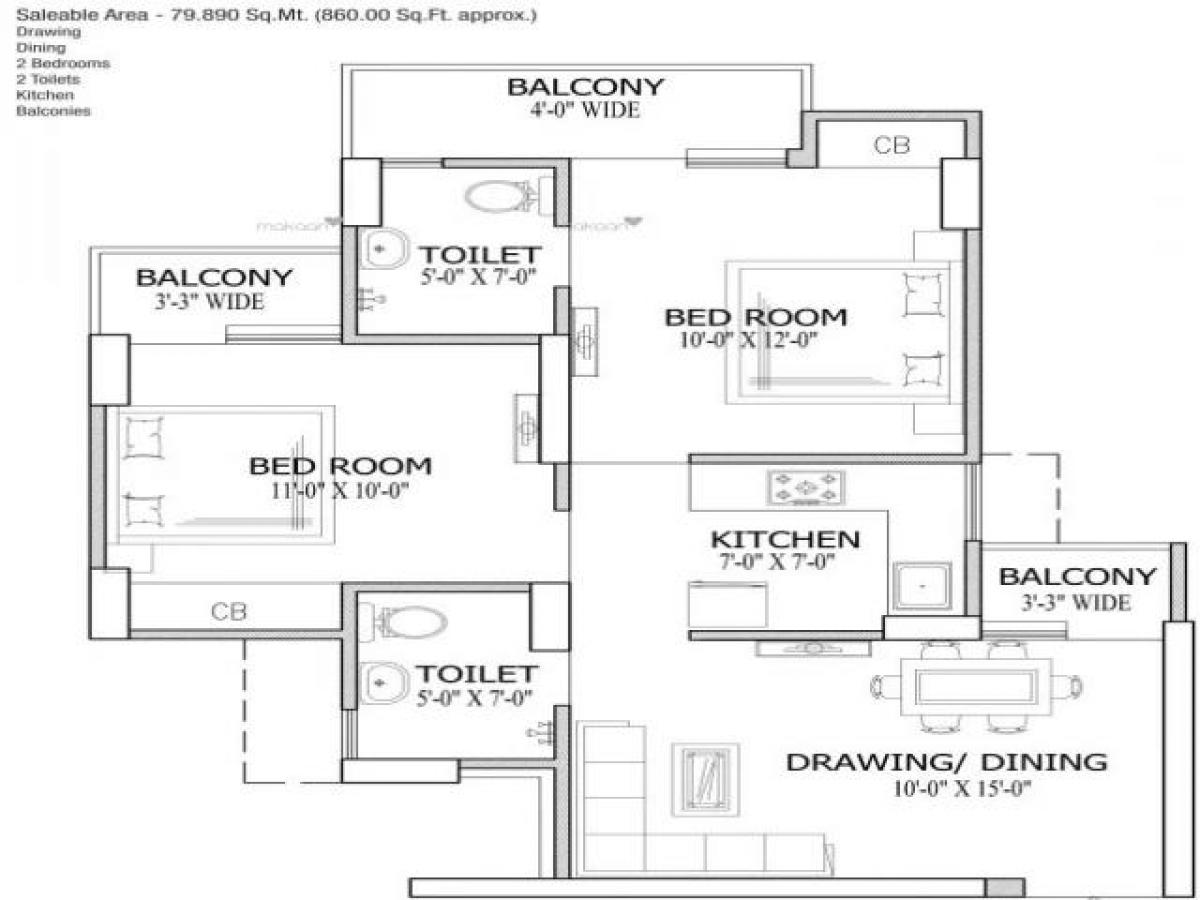 2 غرف نوم منزل في Noida, India رقم 68052