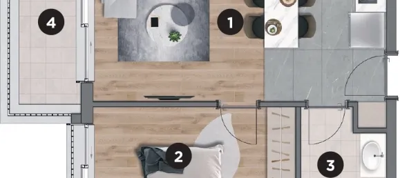 شقة 1+1 في Aksu, Turkey رقم 32925 17