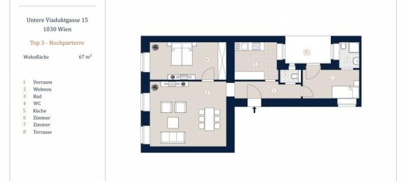 3 rooms Apartment in Vienna, Austria No. 241279 13