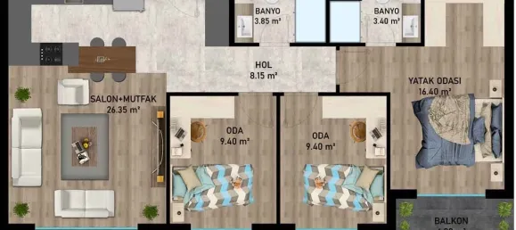 Apartment 3+1 in Aksu, Turkey No. 32816 12