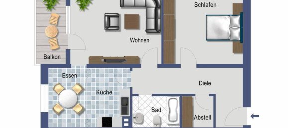 3غرفة شقة في Cologne, Germany رقم 211116 3