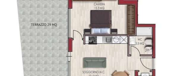 2 rooms Apartment in Rome, Italy No. 28835 48