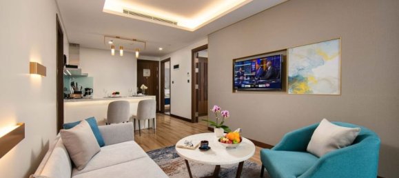 2 dormitorios apartamento en alquiler en Cau Giay, Ha Noi, Vietnam № 13564 3
