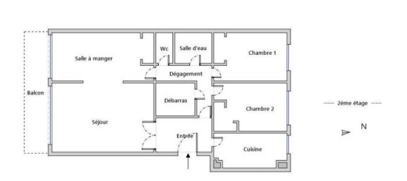 2 Schlafzimmer Wohnung in Montreuil, France, Nr. 309348 13