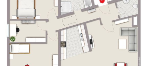 3 غرف نوم شقة في Offenbach, Germany رقم 365225 14