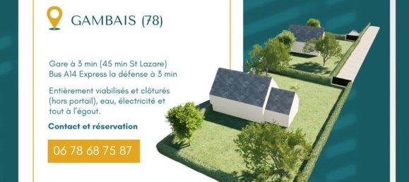 Grundstück in Gambais, France 600m², Nr. 109974 7