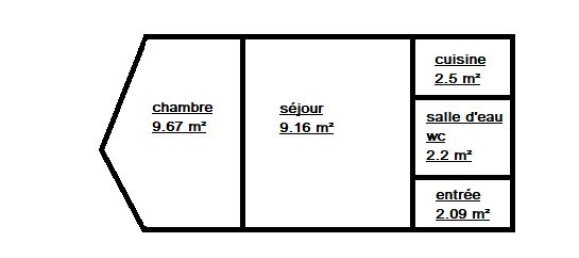 1 Schlafzimmer Wohnung in Aulnay-sous-Bois, France, Nr. 186144 6