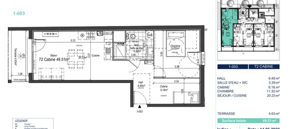 Квартира с 1 спальней в Кюк, Франция № 160520 2