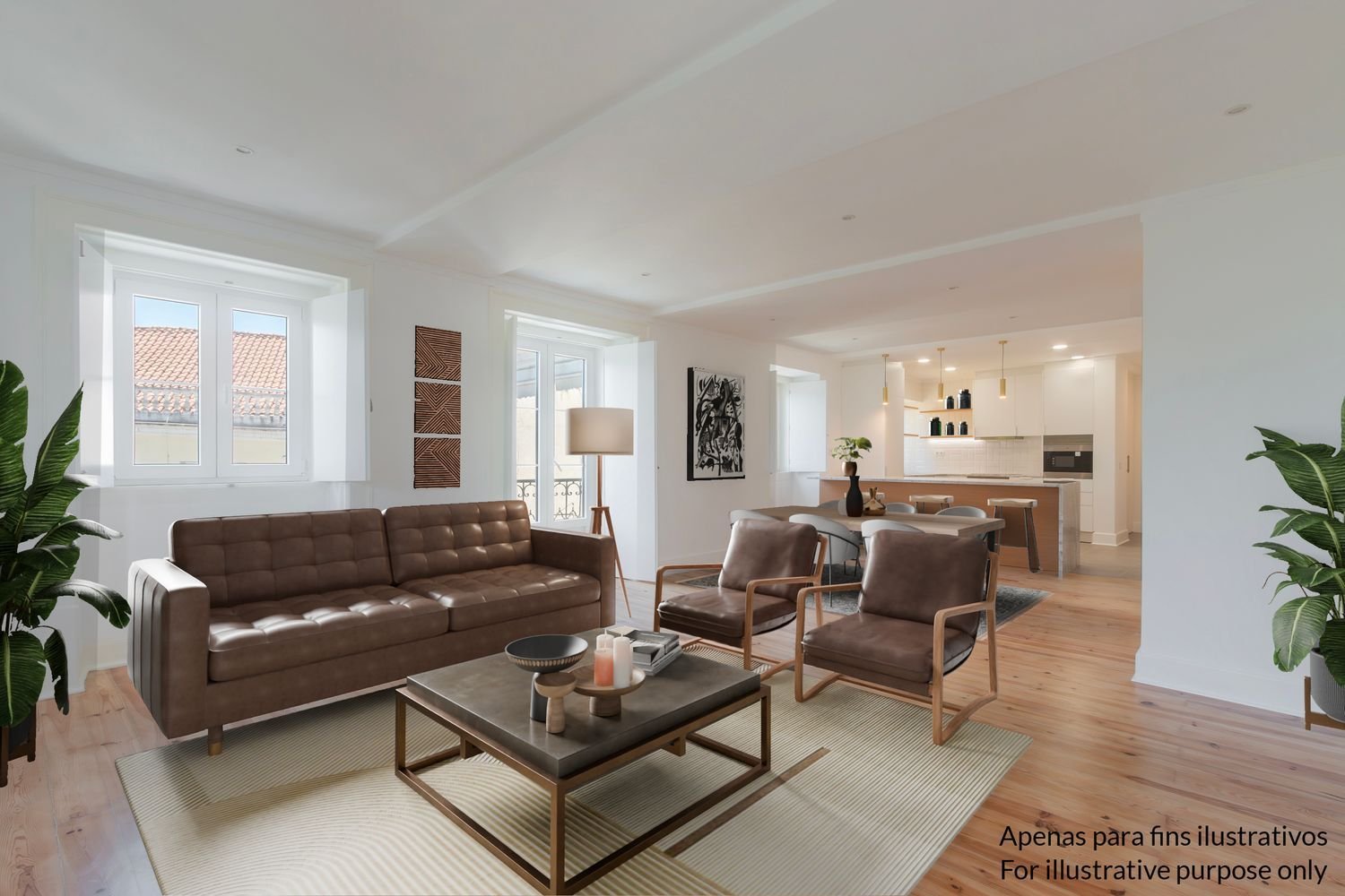 3غرفة شقة في Lisbon, Portugal رقم 133208