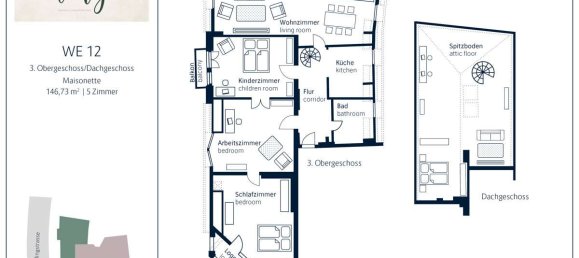 4-salle Appartement à Lichterfelde, Germany No. 21446 14