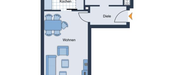 1 غرف نوم شقة في Niederschonhausen, Germany رقم 20773 8