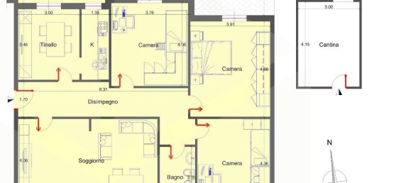 5 rooms Apartment in Bari, Italy No. 32437 13