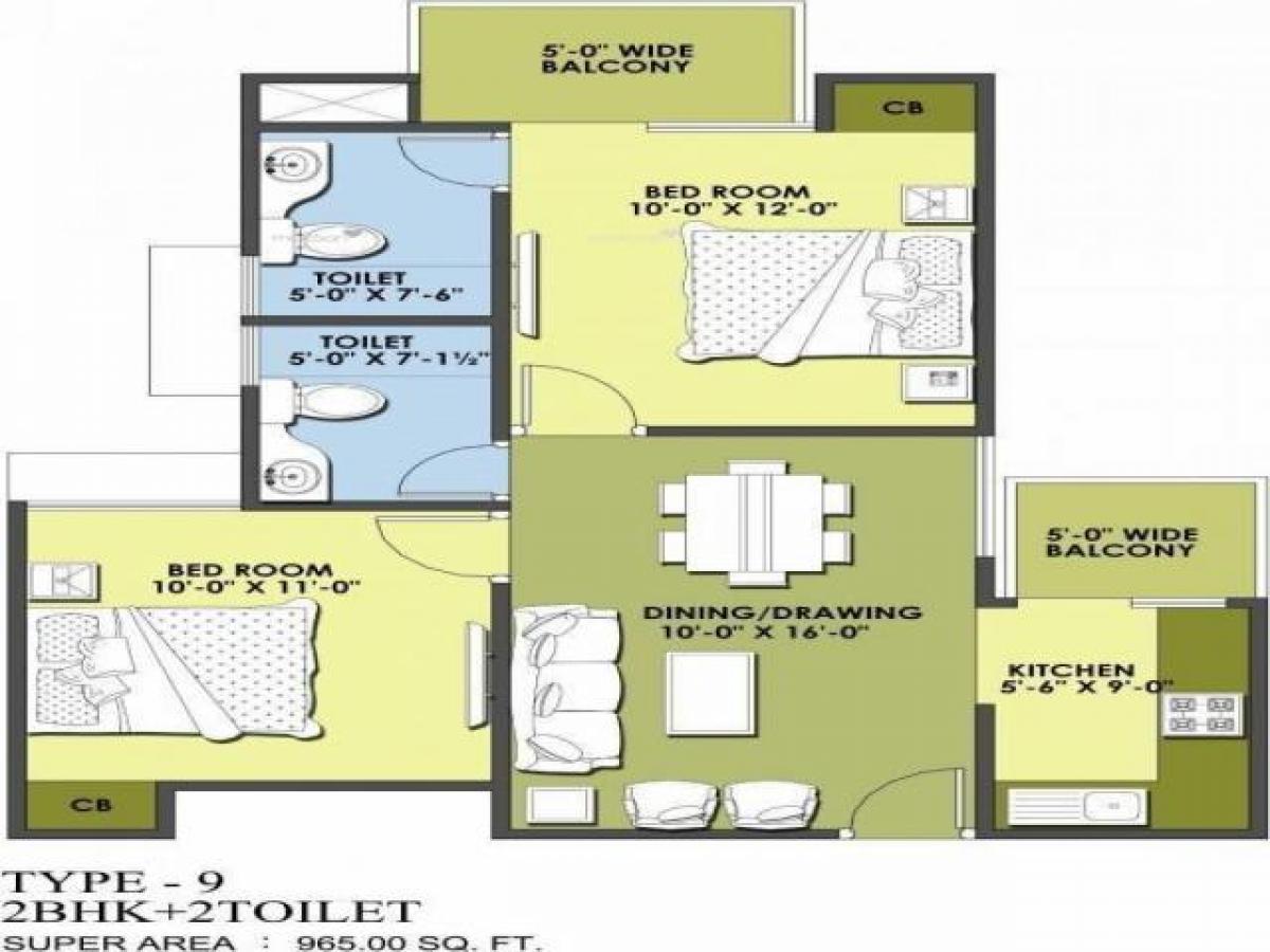 2 bedrooms House in Ghaziabad, India No. 10360