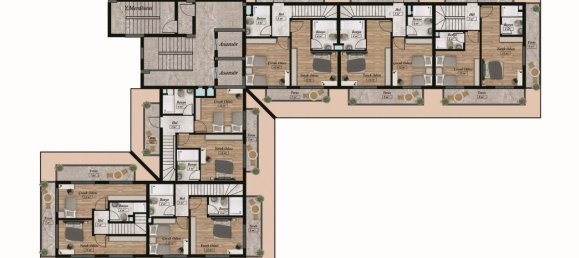 Квартира 1+1 в Авсаллар, Турция № 31574 22