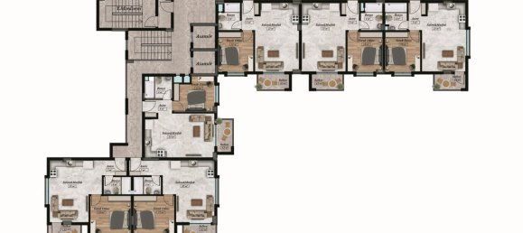 Квартира 1+1 в Авсаллар, Турция № 31574 20