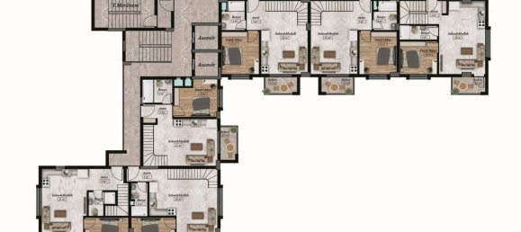 Квартира 1+1 в Авсаллар, Турция № 31574 21