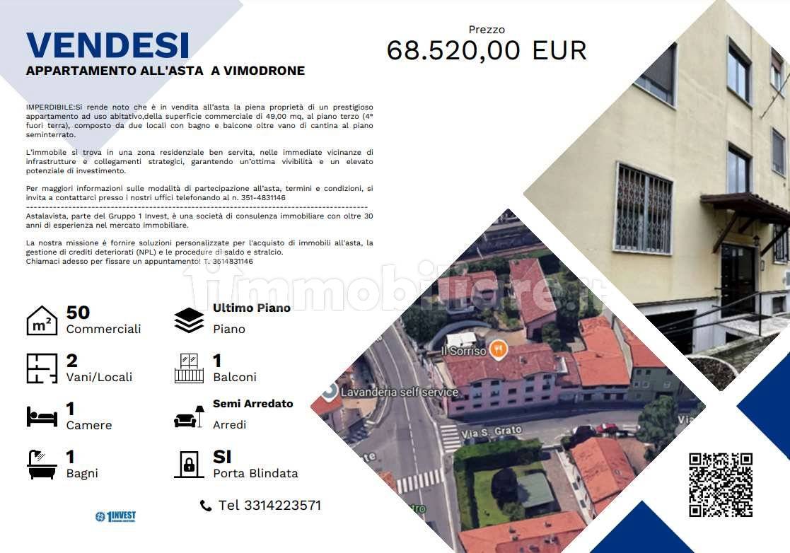 1 chambre Appartement à Vimodrone, Italy No. 70008