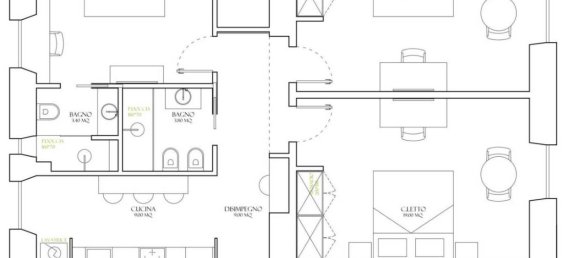 3 rooms Apartment in Rome, Italy No. 42773 12