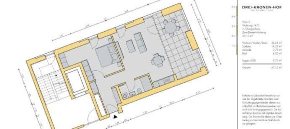 2غرفة شقة في Tuttlingen, Germany رقم 44572 2