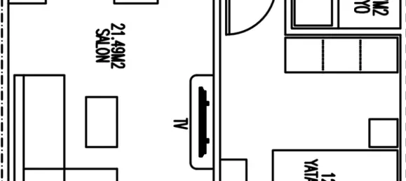 Квартира 1+1 в Аксу, Турция № 32964 11