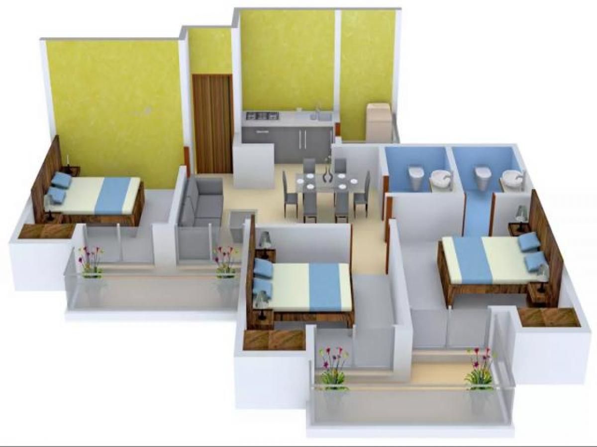 3 bedrooms House in Noida, India No. 68032