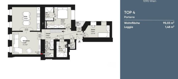 Apartamento de 3 divisões em Alsergrund, Austria N.º 178887 22