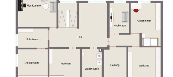 6 غرف نوم منزل في Zollernalbkreis, Germany رقم 95662 33