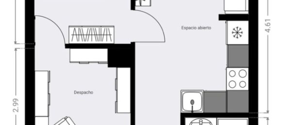 Apartamento T2 em L'Hospitalet de Llobregat, Spain N.º 23771 18