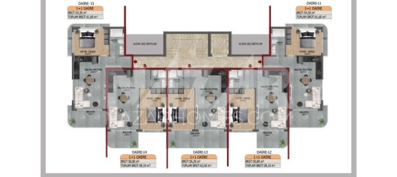 Apartment 1+1 in Alanya, Turkey No. 14443 17